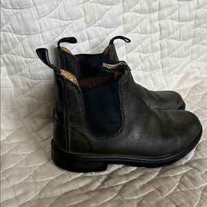 Blundstone Kids Dark Brown Leather Boots